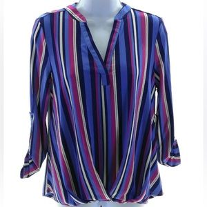 Fyve Women’s Multi Color Stripe Casual Top